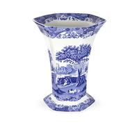 Blue Italian Spode Vaso Esagonale