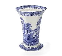 Blue Italian Spode Vaso Esagonale
