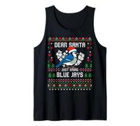 Blue Jay Bird Christmas - Maglione Natalizio Canotta