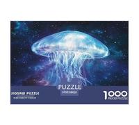 Blue Jellyfish1000 Pezzi Puzzle CollectionOcean Animals Sfida Per Adulti Per Adulti E Bambini Da 14 Anni E Intrattenimento Creativo38x26cm/1000pcs