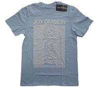 Blue Joy Division Unknown Pleasures White autorizzato Uomo maglietta