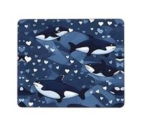 Blue Killer Whale7,9 x 24,1 cm, tappetino per mouse da gioco, multi-codice