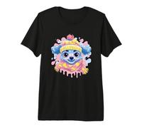 Blue Koala Inverno Ritratto Lover Graphic Giallo Rosa Sciarpa Maglietta Premium