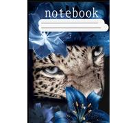 Blue Leopard Print Composition Notebook | Cute Leopard Pattern Journal | 6" x 9" | 120 College Ruled Pages | Lined Notebook for School, Work & ... Women, Girls & Teens: notebook blue leopard