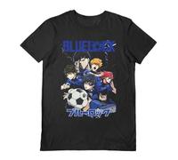 Blue Lock Team in Chains - Maglietta da uomo, colore: Nero