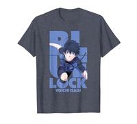 Blue Lock Yoichi Isagi Running Through Big Chest Portrait Maglietta, Uomo, Pervinca, 4XL