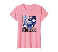 Blue Lock Yoichi Isagi The Mind On The Game Big Split Logo Maglietta, Donna, Rosa, XL