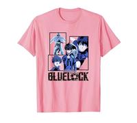Blue Lock Yoichi Isagi The Mind On The Game Big Split Logo Maglietta, Uomo, Rosa, XXL