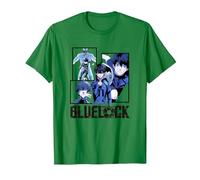 Blue Lock Yoichi Isagi The Mind On The Game Big Split Logo Maglietta, Uomo, Verde Mela, 3XL
