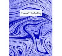 Blue Marble Cursive Handwriting Notebook: Cursive Practice Pages | Blue Marble Cover | 8.5 x 11 in