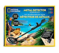 Blue Marble National Geographic Rilevatore di Metalli per Bambini - Kit Iniziale con Bobina Impermeabile da 18,8 cm e Paletta, Perfetto per la Spiaggia e la Caccia al Tesoro dai 8 Anni in su