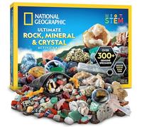 Blue Marble National Geographic Scatola da Collezione di Rocce per Bambini - Kit Scientifico con 300 Gemme, Minerali e Cristalli