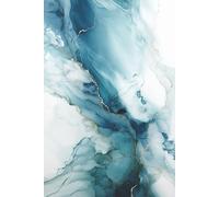 Blue Marble Notebook: Blank Lined Notebook for All Ages, Blue, White, Marble, Pattern, Design | 6x9 inches, 110 pages | Gifts for Birthdays, Christmas, Thanksgiving and more