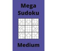 Blue Mega Sudoku Book, 9x9 Puzzles, 150 Pages, 5x8, Medium