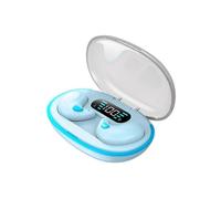 (blue) Mini Sleeping Earphone Bluetooth Earbuds Noise Reduction Wireless Headset