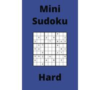Blue Mini Sudoku Book, 9x9 Puzzles, 100 Pages, 5x8, Hard