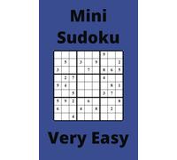Blue Mini Sudoku Book, 9x9 Puzzles, 300 Pages, 5x8, Very Easy