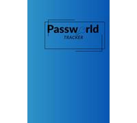 Blue Minimalist Password Tracker Personal Planner: Keep Your Online Life Organized - Password Keeper Logbook for Easy Access - Stylish & Discreet Design