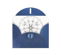Blue MJHKXLJ - Biglietto di auguri perlato con fiocco di neve e cristalli di ghiaccio, busta inclusa, perfetto per Natale, compleanni, San Valentino, matrimoni e molto altro ancora