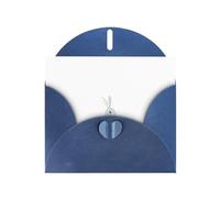 Blue MJHKXLJ - Biglietto di auguri perlato con stampa di coniglietto grigio che suona il flauto, busta inclusa, perfetto per Natale, compleanni, San Valentino, matrimoni e molto altro ancora