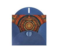 Blue MJHKXLJ Calendario Maya End of The World Stampe biglietto di auguri perlato - Busta inclusa - Perfetto per Natale, compleanni, San Valentino, matrimoni e molto altro ancora
