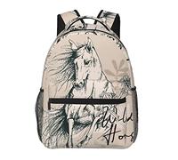 Blue Moon - Zaini per computer portatili, regali di viaggio, lavoro, libri leggeri per uomini e donne, Cavallo selvatico, One Size, Zaino daypack
