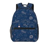 Blue Moon - Zaini per computer portatili, regali di viaggio, lavoro, libri leggeri per uomini e donne, Sole Luna Blu, One Size, Zaino daypack