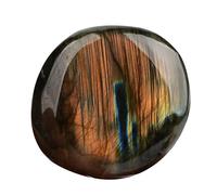 Blue Moonstone Crystal - Pietra naturale tascabile, esemplare di roccia gioiello brillante | pietra decorativa lucida per acquario, spazio di lavoro, decorazione per la casa, regalo in pietra