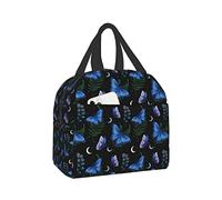 Blue Morpho Butterfly Borsa termica per il pranzo per donna Uomo Lunch Box Contenitore riutilizzabile a tenuta stagna Borsa termica per picnic da ufficio Sporting