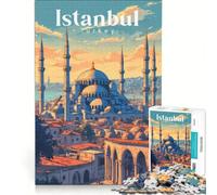 Blue Mosque Puzzle da 1000 pezzi | 38x52cm Giochi divertenti giocattoli educativi regali unici per compleanno e Natale