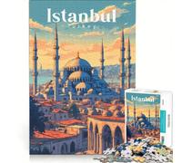Blue Mosque Puzzle da 1000 pezzi | 50x75cm Gioco impossibile Interazione genitore-figlio Regali unici per compleanno e Natale