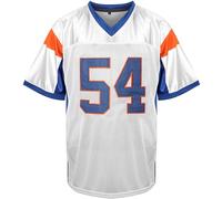 Blue Mountain State 54 Thad Castle - Maglia da Calcio, Colore: Blu/Bianco, Bianco, XX-Large