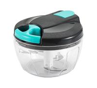 Blue Multi-function Manual Food Processors Chopper with Cover And Handle, Vegetable Chopper Shredder,suitable for Onions Gingers Peppers Fruits Minc