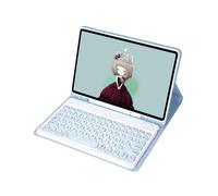 (Blue, Multicolor) YT098B For iPad Air (2020) / (2022) Ultra Thin Bluetooth Keyboard Protective Case Shockproof Leather