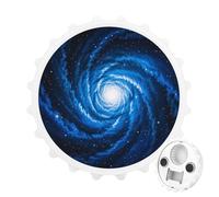 Blue Nebula - Apribottiglie magnetico, strumento da cucina salvaspazio, divertente apribottiglie e magnete per frigorifero, per campeggio, viaggi, campeggio, stile bianco