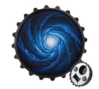 Blue Nebula - Apribottiglie magnetico, strumento da cucina salvaspazio, divertente apribottiglie e magnete per frigorifero, per campeggio, viaggi, campeggio, colore: nero