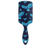 Blue Neon Fluorescent Bird spazzola delicata per fine Progettato massaggiatore cuoio capelluto per asciugare con manico ergonomico cepillo para cabello