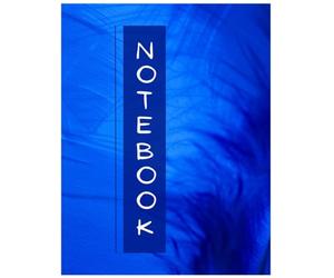 Blue Note Book: Ruler Lined Notebook with Glossy paperback cover, perfect size 8.5*11 in. for note-taking, School work, etc.