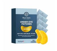 Blue Oasis Patch Gel Contorno Occhi, 24K Gold, 20 Paia, Con Sodium Hyaluronate Alghe Cetriolo E Collagene Idrolizzato, Per L’Aspetto Di Borse E Occhiaie (1PCS)