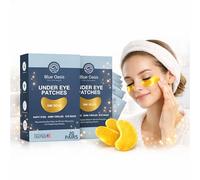 Blue Oasis Patch Gel Contorno Occhi, 24K Gold, 20 Paia, Con Sodium Hyaluronate Alghe Cetriolo E Collagene Idrolizzato, Per L’Aspetto Di Borse E Occhiaie (2PCS)