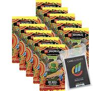 Blue Ocean Lego Ninjago 6 Next Level Trading Cards - Bundel con 10 booster + custodie Collect-it - tedesco