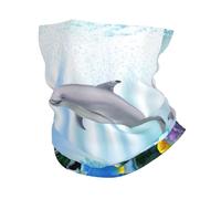 Blue Ocean - Scaldacollo con stampa di pesci subacquei, unisex, antivento, per sport freddi