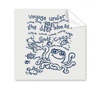 Blue Octopus marine Life modello occhiali panno di pulizia del pulitore dello schermo 5PCS Gift