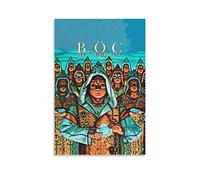 Blue Öyster Cult - Poster vintage con scritta "Fire Of Unknown Music", stampa artistica su tela, poster estetici per camera da letto, soggiorno, decorazione da parete, 40 x 60 cm