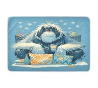 Blue Orangutan - Tappetino per fare pipì extra large, impermeabile, lavabile, lavabile in lavatrice, per bambini, adulti, animali domestici, 132 x 86,4 cm (lunghezza x larghezza), colore: blu