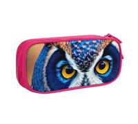 Blue Owl 1 Print - Astuccio leggero per penne, scuola, università, ufficio, viaggi, ragazzi, ragazze, adulti, rosa, Taglia unica, Set di zaini per la scuola