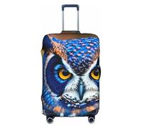 Blue Owl Print Travel Elastic Valigie Bagagli Bagagli Protector Copertura Protettiva Lavabile E Antigraffio, bianco, Medium