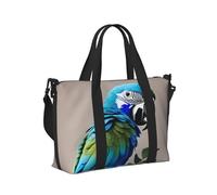 Blue Parrot Abbracciare 1 Stampa Donne Uomini Borsa a Mano da Viaggio per Pieghevole Borsa Portatile per Viaggi di Weekend Viaggi