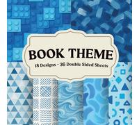 Blue Patterns Scrapbook Paper Collection for Calm Backgrounds and Creative Paper Crafts: Versatile Geometric, Floral, and Textured Blue Designs for Scrapbooking, Junk Journals, and Collage Art