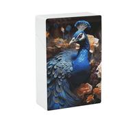 Blue Peacock - Portasigarette portatile, leggero, da viaggio, impermeabile, in plastica, tascabile, per 20 sigarette